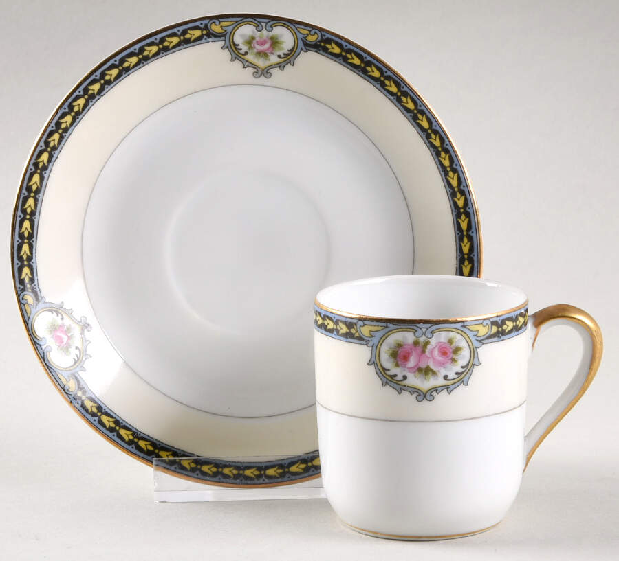 Kenosha Flat Demitasse Cup & Saucer Set by Noritake-1