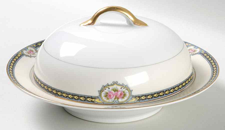 Kenosha Round Covered Butter by Noritake-1