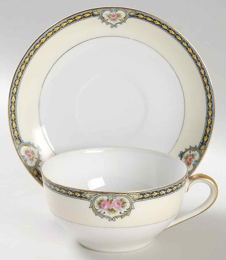 Kenosha Flat Cup & Saucer Set by Noritake-1