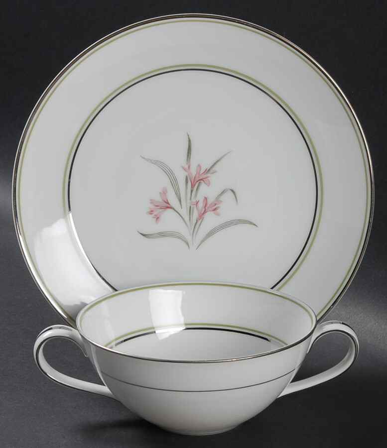 Kent Flat Cream Soup Bowl & Saucer Set by Noritake-1