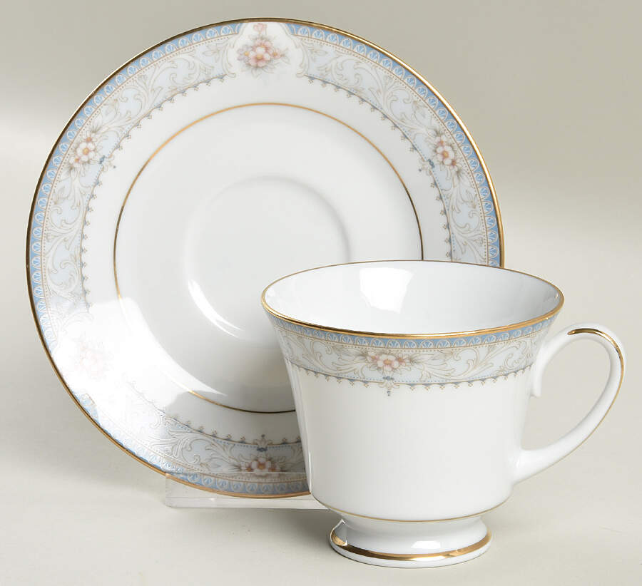 Kensington Palace Footed Cup & Saucer Set by Noritake-1