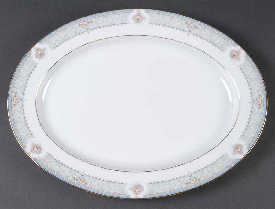 Kensington Palace 13" Oval Serving Platter by Noritake-1