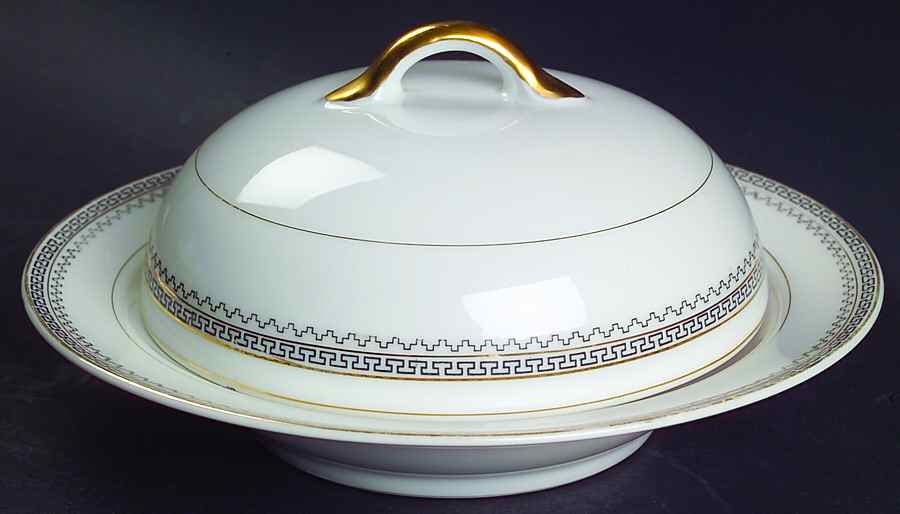 Keyboard Round Covered Butter by Noritake-1