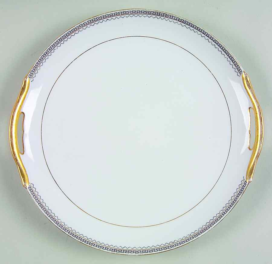 Keyboard Handled Cake Plate by Noritake-1