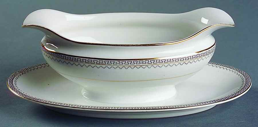 Keyboard Gravy Boat with Attached Underplate by Noritake-1