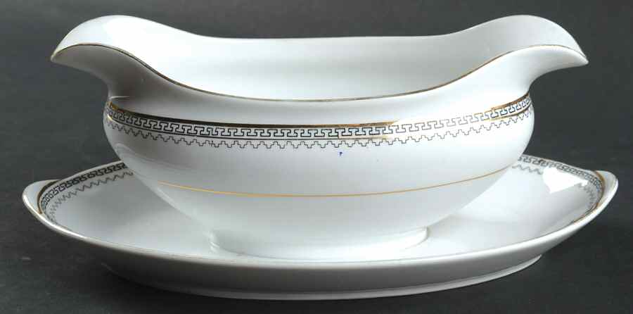 Keyboard Gravy Boat with Attached Underplate by Noritake-1