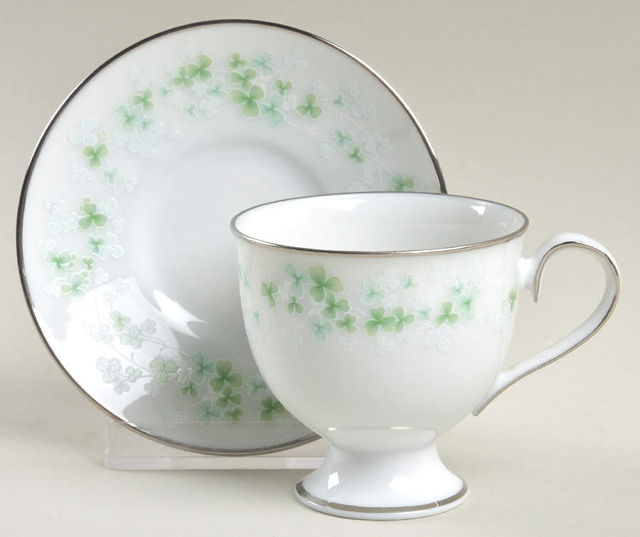 Killarney Footed Demitasse Cup & Saucer Set by Noritake-1