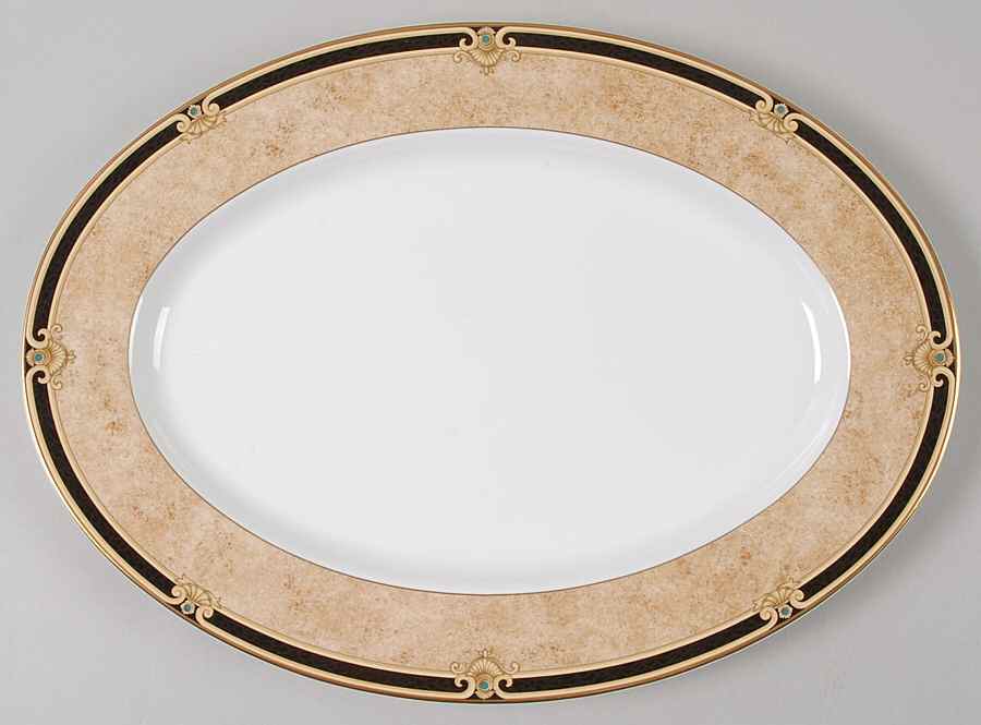 Killian 14" Oval Serving Platter by Noritake-1
