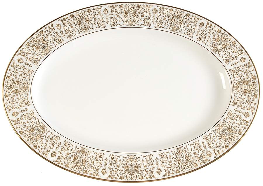 Kimberly 14" Oval Serving Platter by Noritake-1