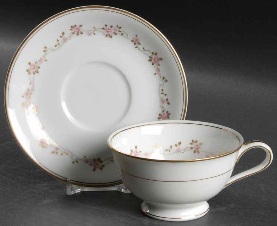 Kingston Footed Cup & Saucer Set by Noritake-1