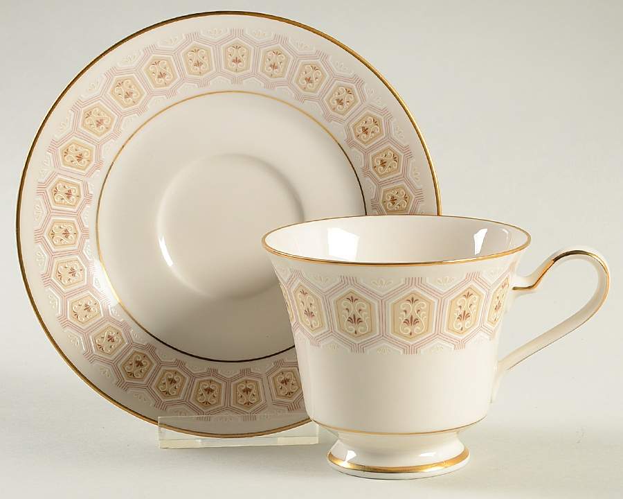Kingswood Footed Cup & Saucer Set by Noritake-1