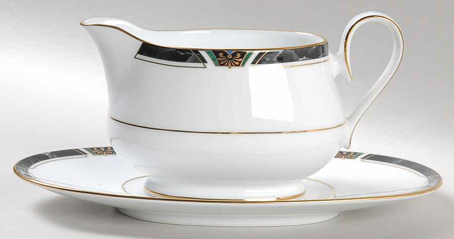 Kipling Gravy Boat & Underplate (Relish/Butter) by Noritake-1