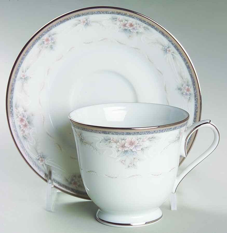 Kirkland Footed Cup & Saucer Set by Noritake-1