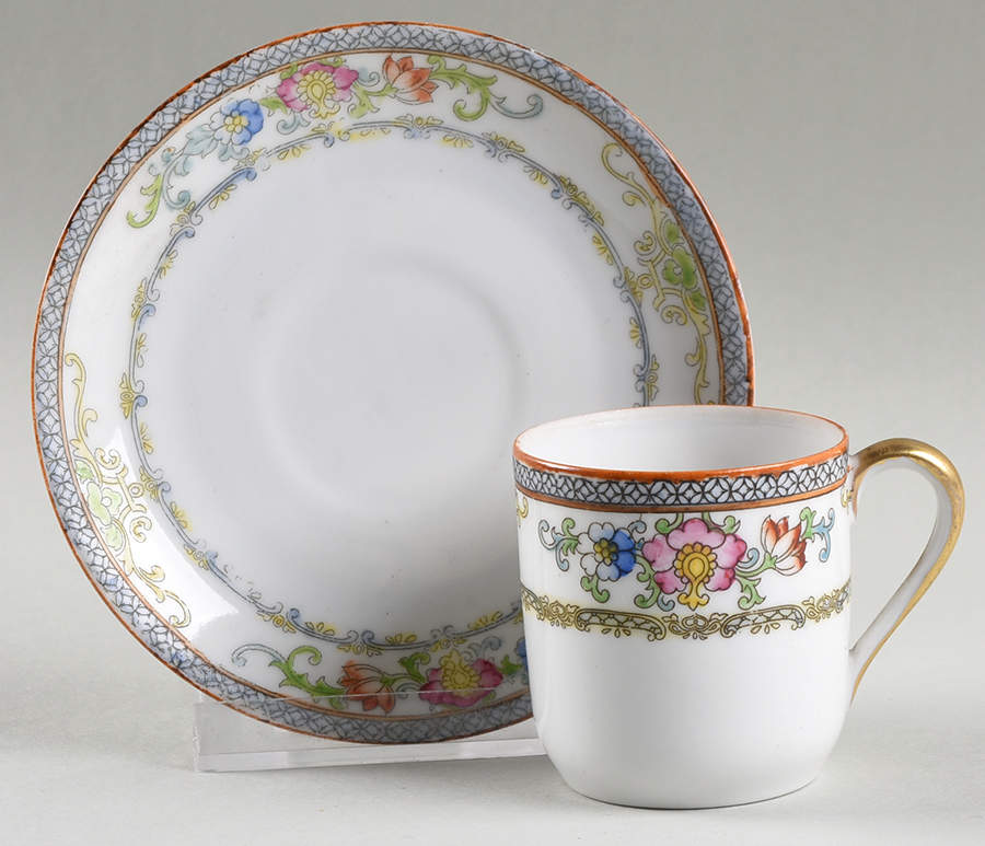 The Kiva (Pale Blue) Flat Demitasse Cup & Saucer Set by Noritake-1