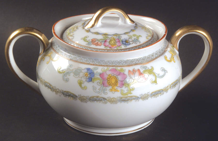 The Kiva (Pale Blue) Sugar Bowl & Lid by Noritake-1