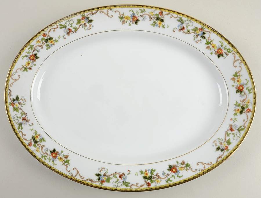 Knollwood 11" Oval Serving Platter by Noritake-1