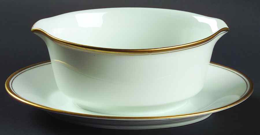 Kristin Gravy Boat with Attached Underplate by Noritake-1