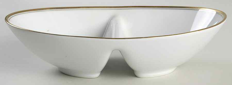 Kristin 10" Oval Divided Vegetable Bowl by Noritake-1