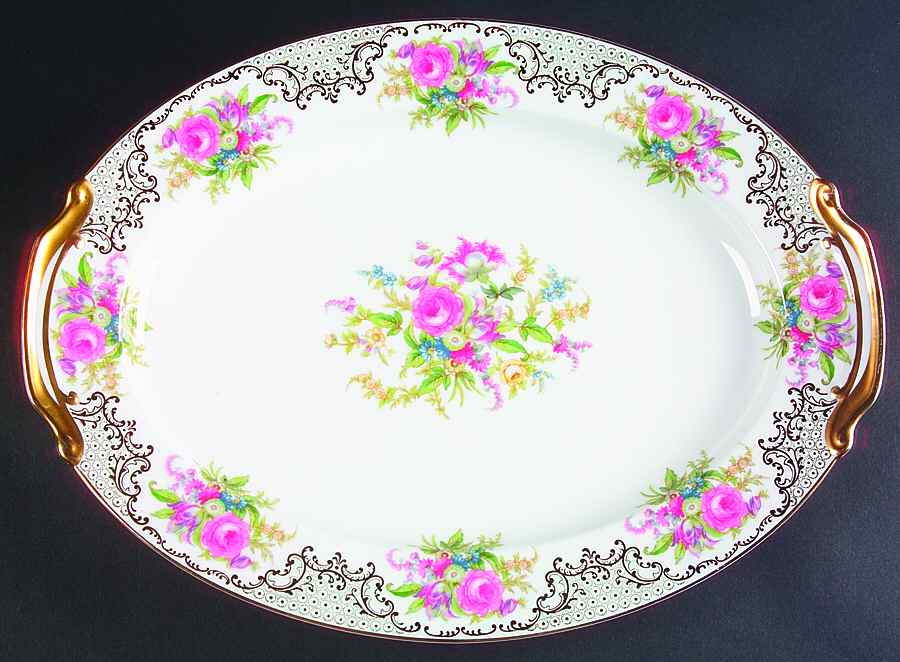 Kyngold 16" Oval Serving Platter by Noritake-1
