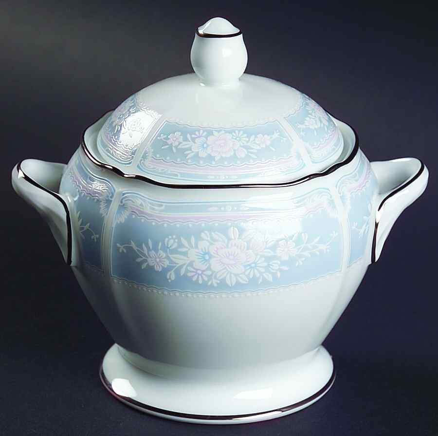 Lacewood Sugar Bowl & Lid by Noritake-1