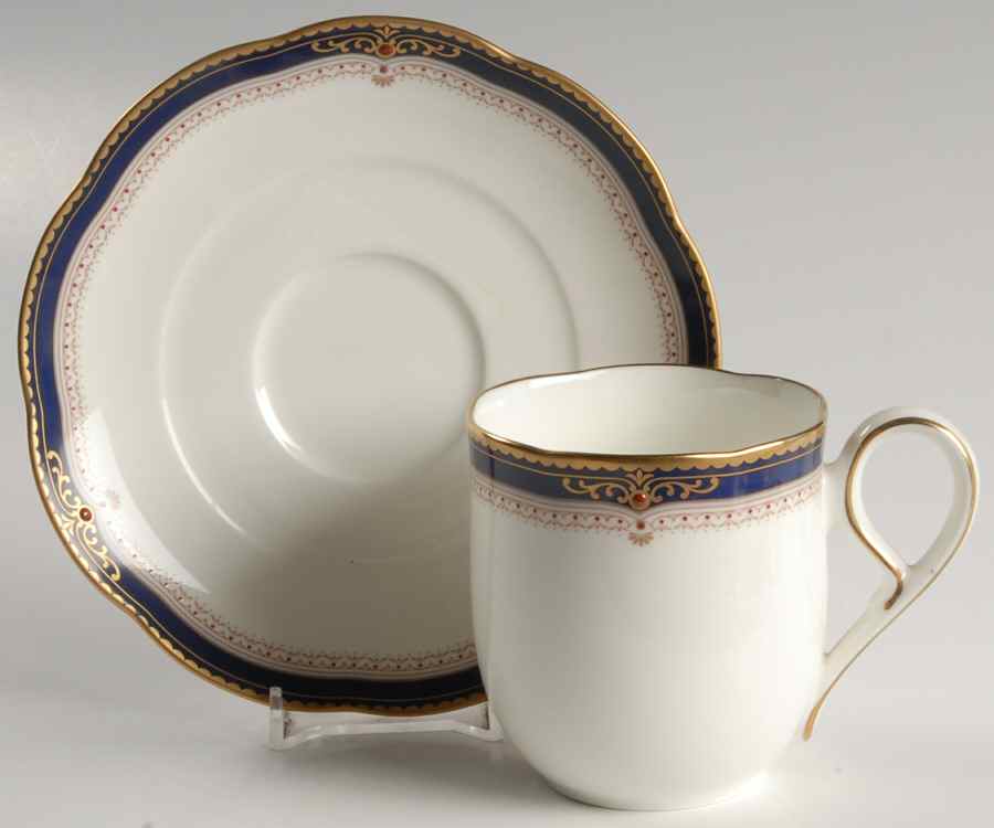 Lady Eve Flat Cup & Saucer Set by Noritake-1