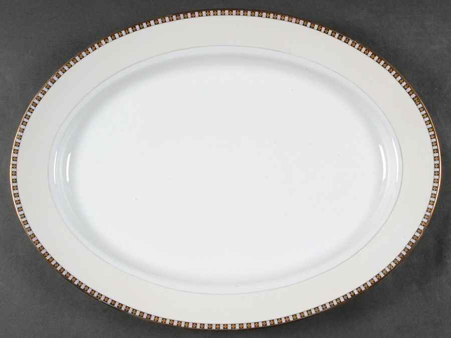 Lafayette 16" Oval Serving Platter by Noritake-1