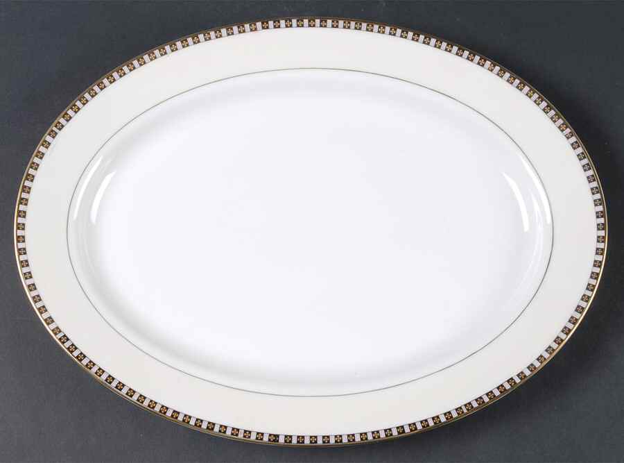 Lafayette 14" Oval Serving Platter by Noritake-1