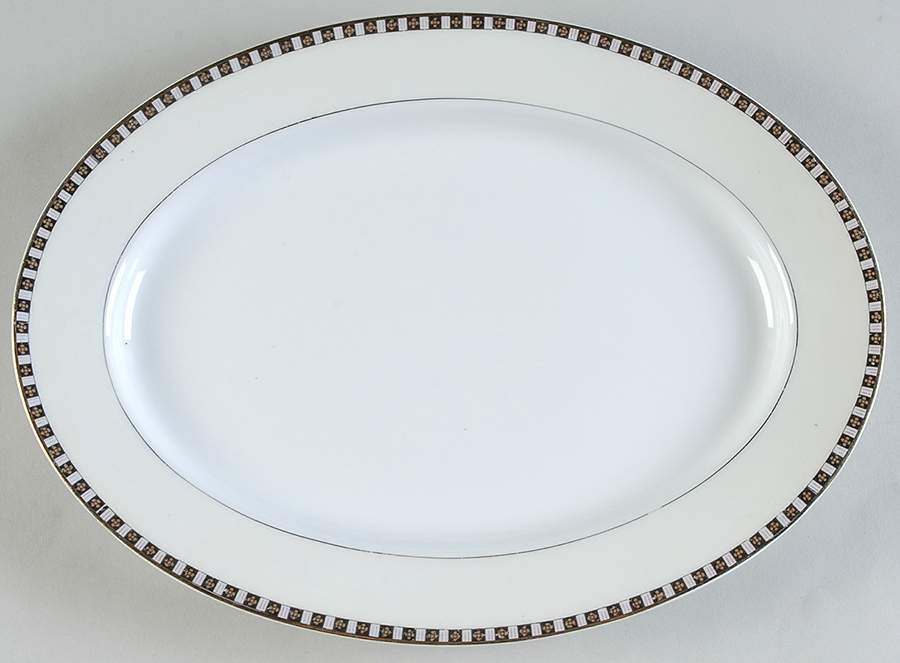 Lafayette 11" Oval Serving Platter by Noritake-1