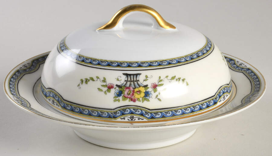 Lafleur Round Covered Butter by Noritake-1