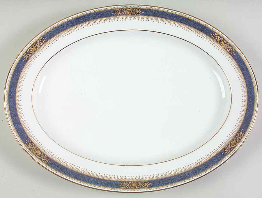 Lamarre 16" Oval Serving Platter by Noritake-1