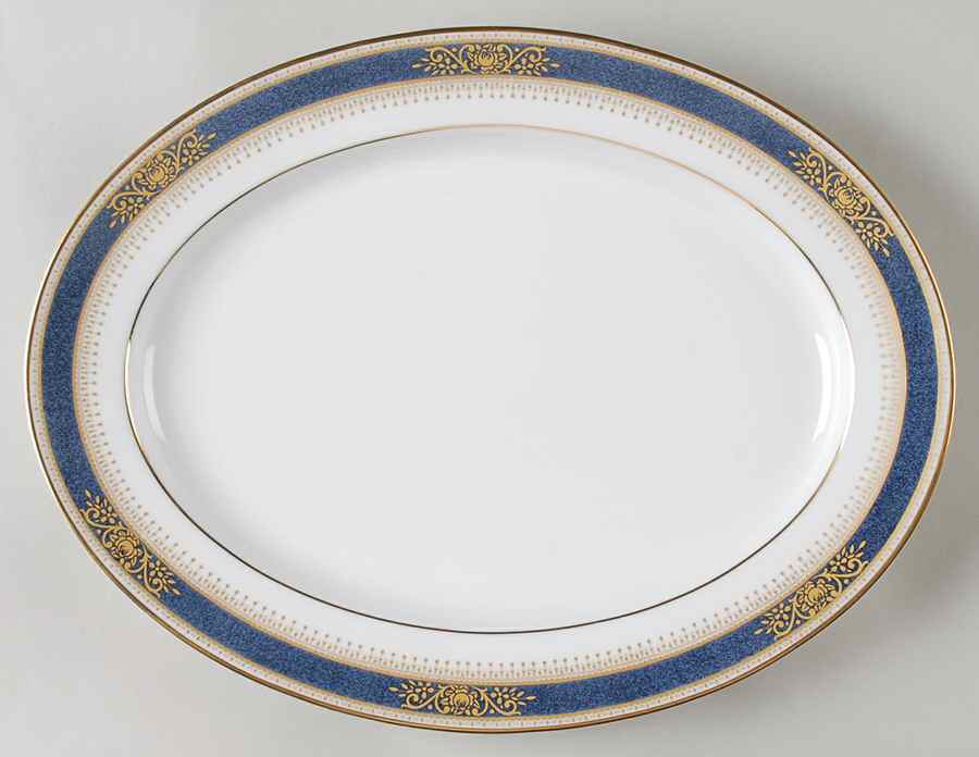 Lamarre 13" Oval Serving Platter by Noritake-1