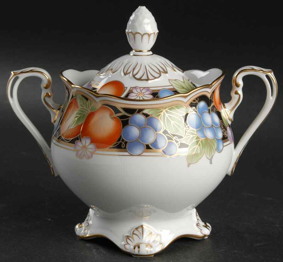 La Madeleine Sugar Bowl & Lid by Noritake-1