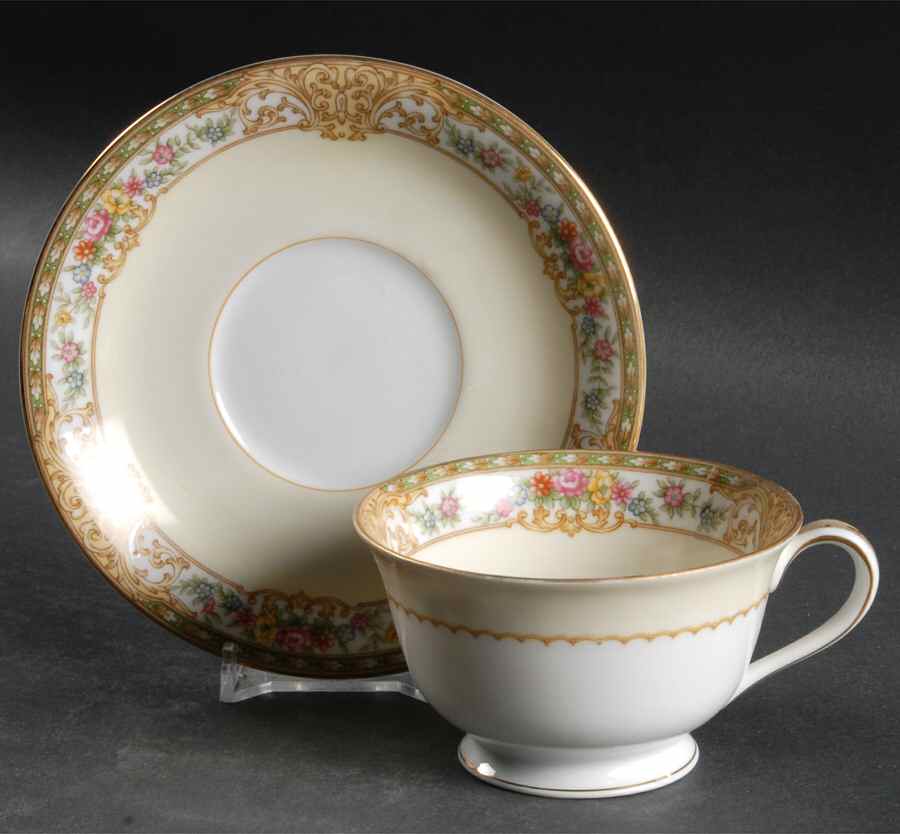 Lambeth Footed Cup & Saucer Set by Noritake-1