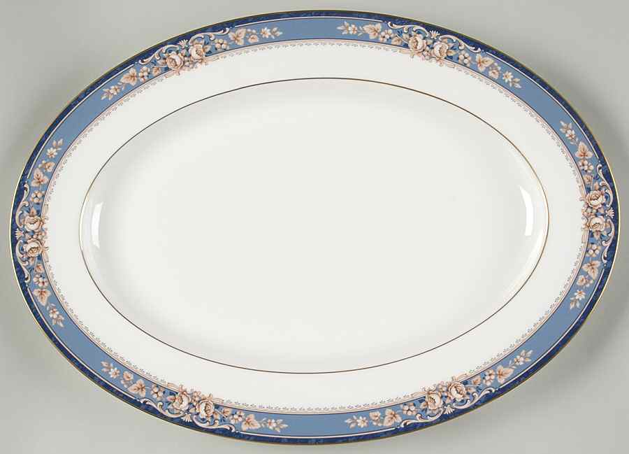 Lamelle 16" Oval Serving Platter by Noritake-1