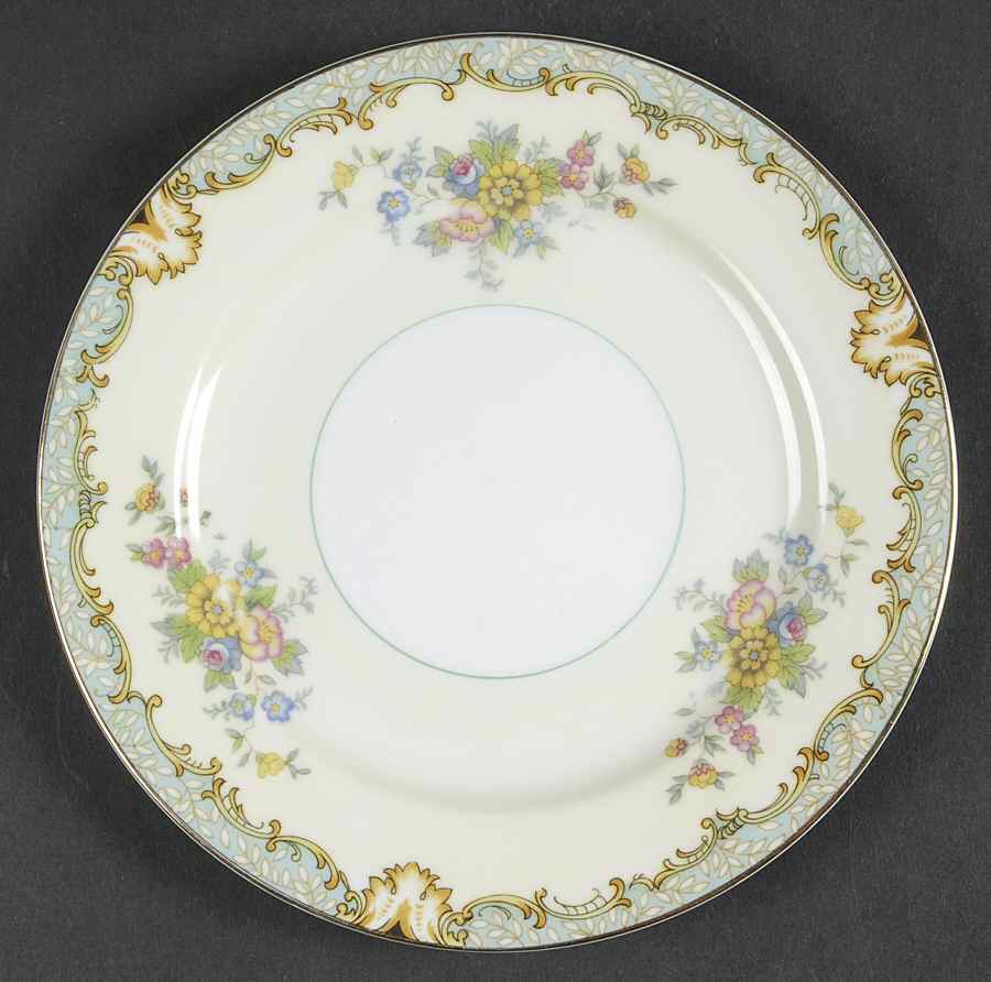 Lanare (Green Inner Ring) Bread & Butter Plate by Noritake-1