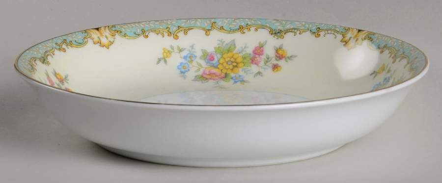 Lanare (Green Inner Ring) Coupe Soup Bowl by Noritake-1