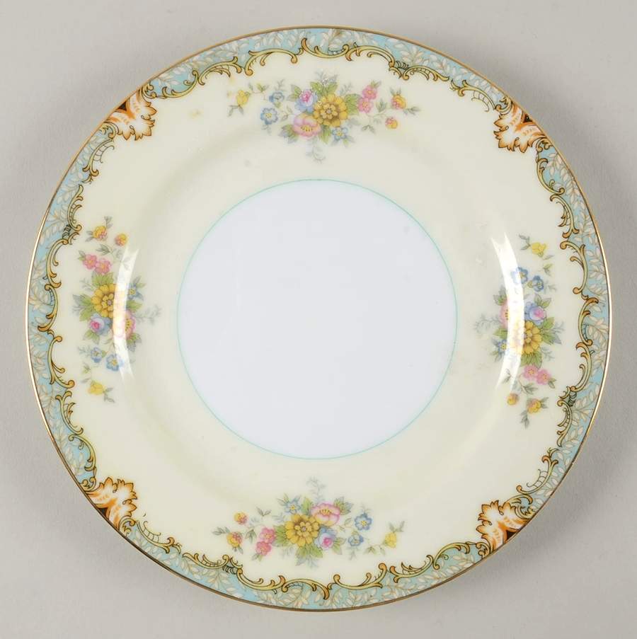 Lanare (Green Inner Ring) Salad Plate by Noritake-1