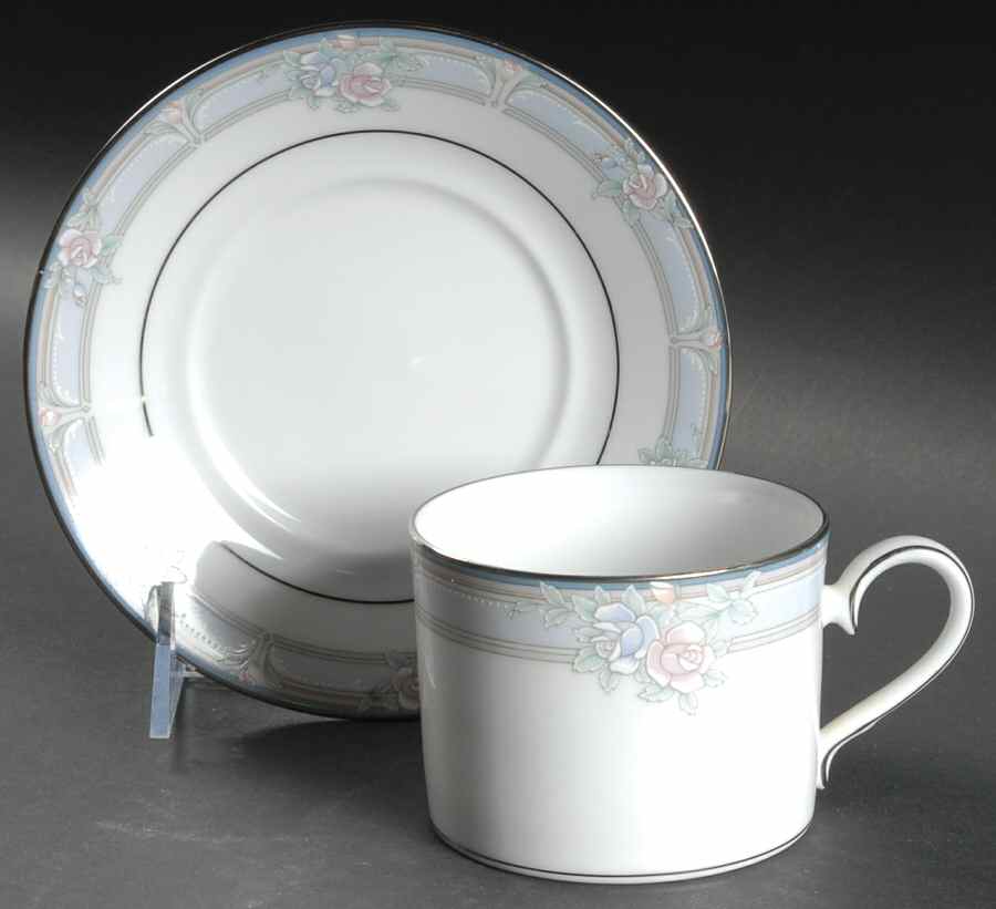 Lancashire Flat Cup & Saucer Set by Noritake-1