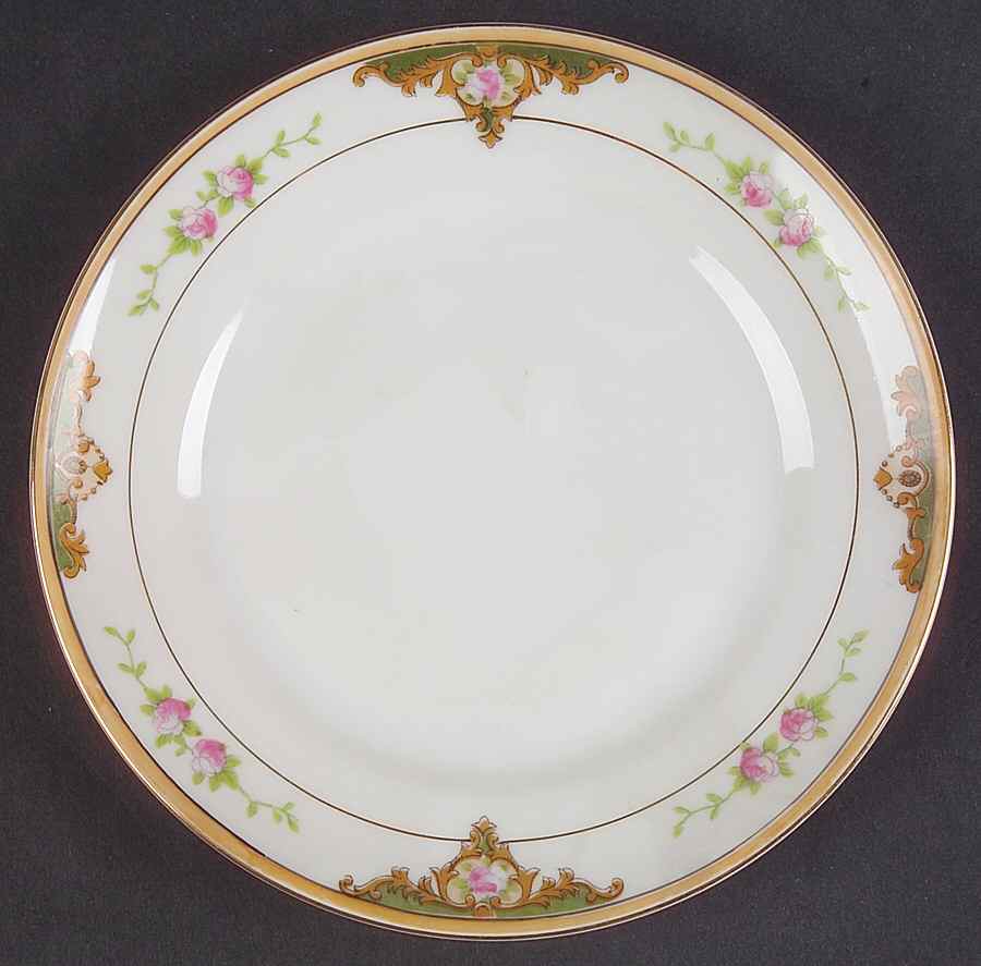 Lancashire (Gold, 1920's) Bread & Butter Plate by Noritake-1