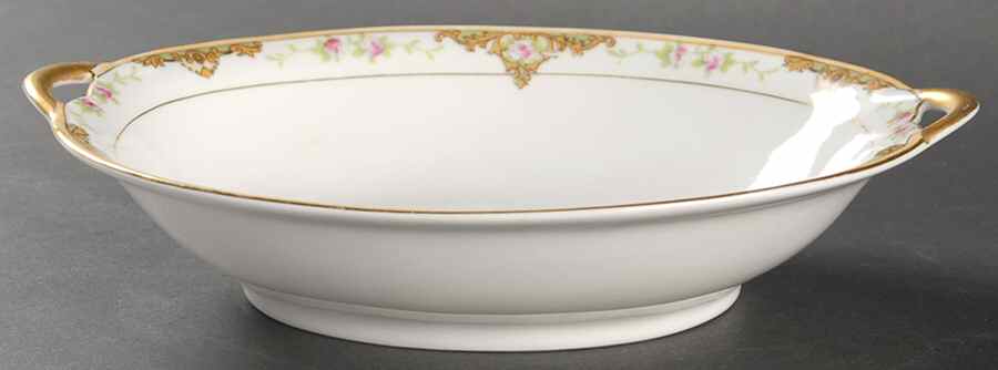 Lancashire (Gold, 1920's) 9" Oval Vegetable Bowl by Noritake-1