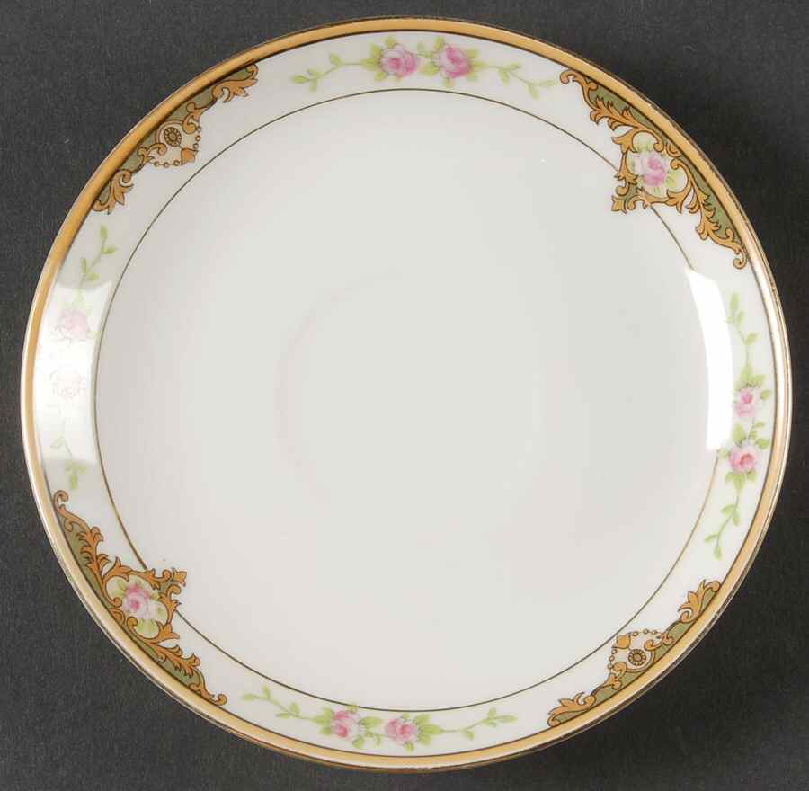 Lancashire (Gold, 1920's) Saucer by Noritake-1