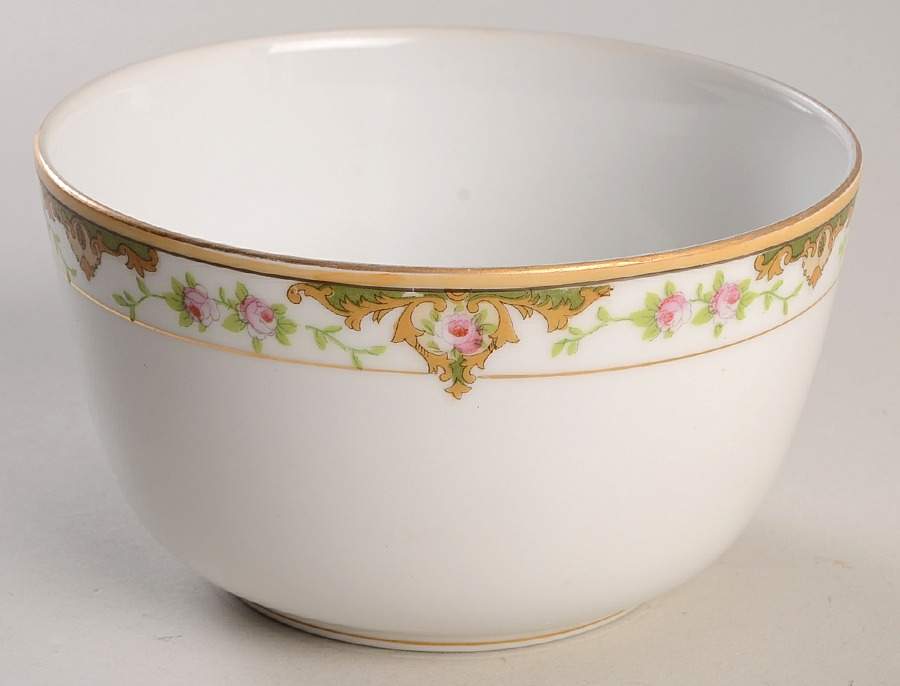 Lancashire (Gold, 1920's) Cranberry Bowl by Noritake-1