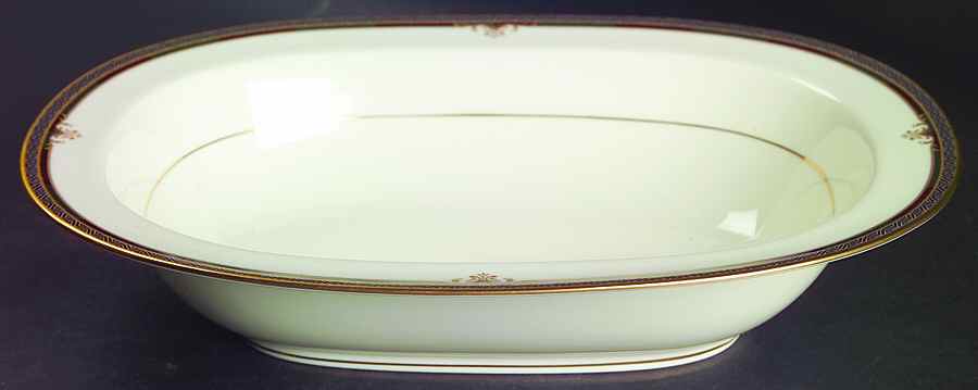 Lady Quentin 10" Oval Vegetable Bowl by Noritake-1