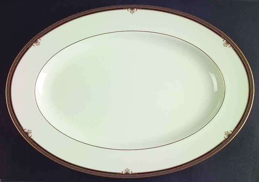 Lady Quentin 14" Oval Serving Platter by Noritake-1
