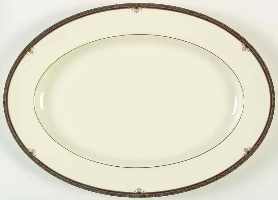 Lady Quentin 16" Oval Serving Platter by Noritake-1