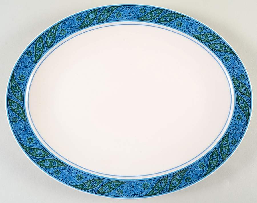 Larkspur 13" Oval Serving Platter by Noritake-1