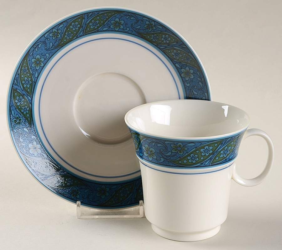 Larkspur Footed Cup & Saucer Set by Noritake-1
