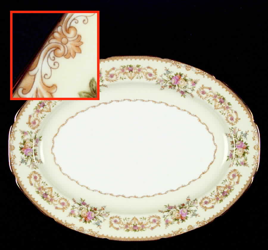 Laramie 11" Oval Serving Platter by Noritake-1