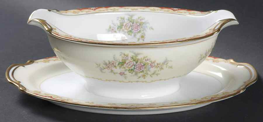 Lares Gravy Boat with Attached Underplate by Noritake-1