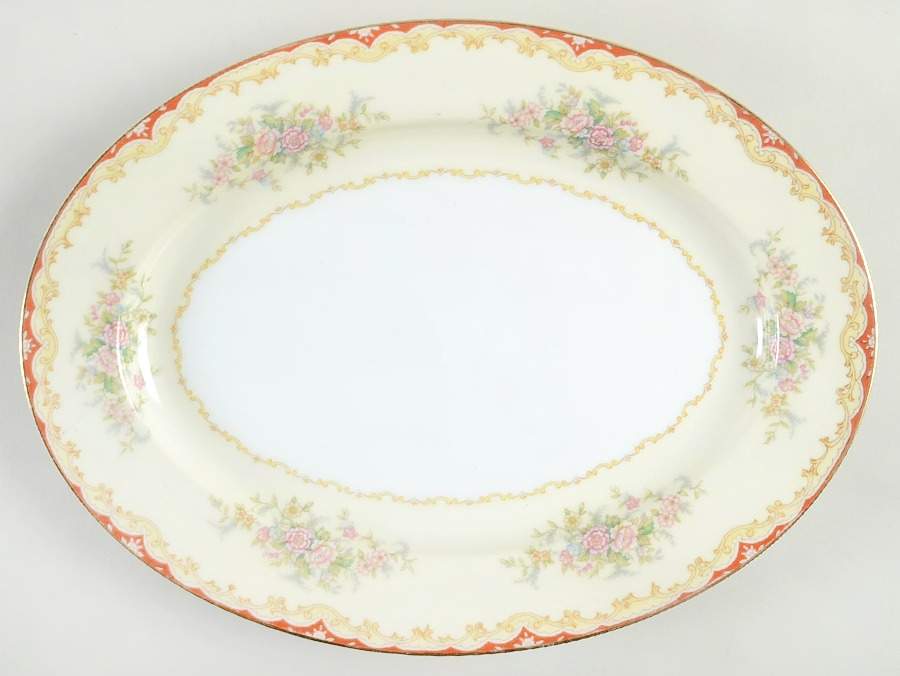 Lares 11" Oval Serving Platter by Noritake-1
